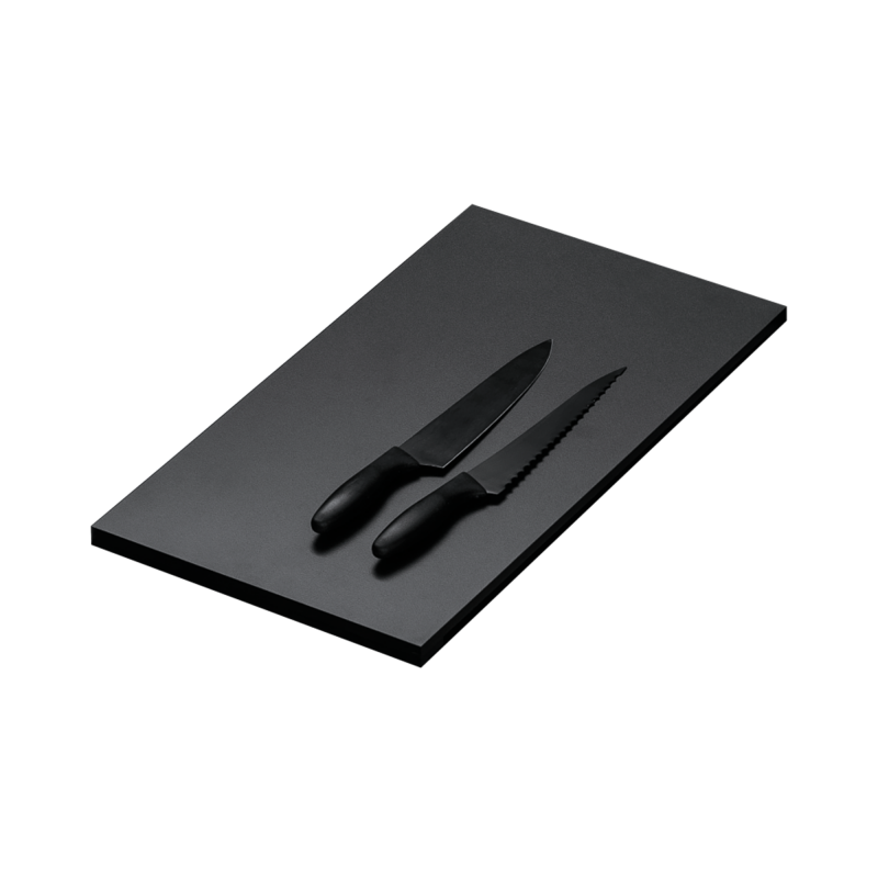 Sliding black HPL chopping board