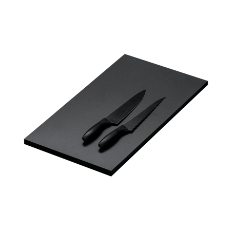 Sliding black HPL chopping board