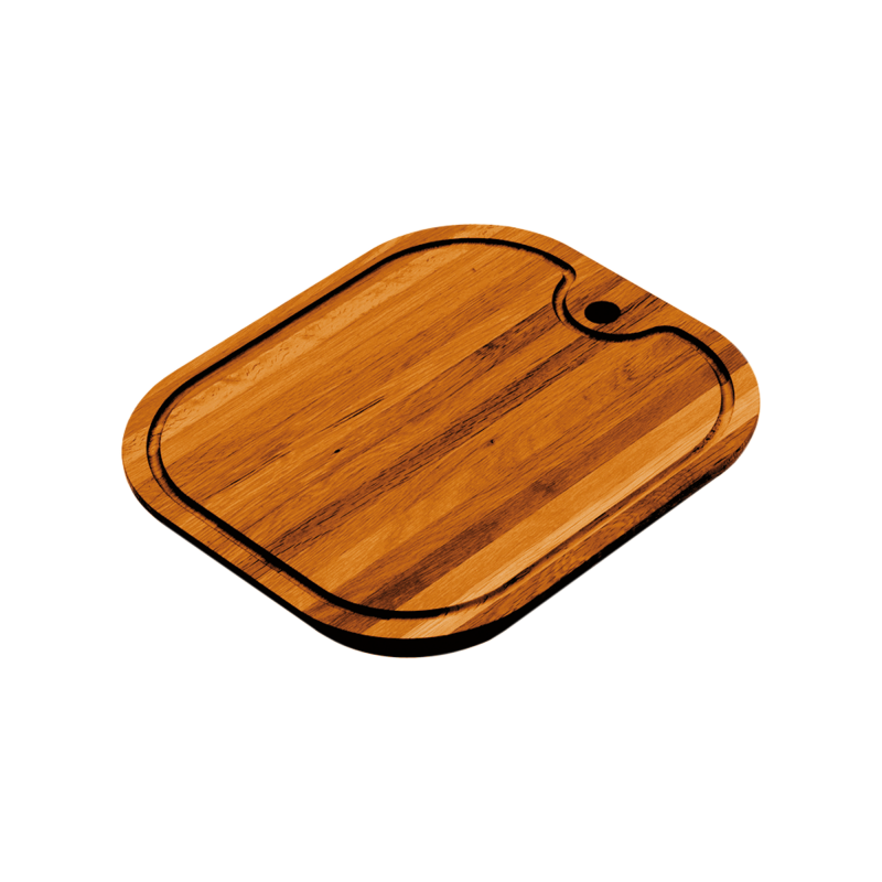 Rectangular iroko chopping board