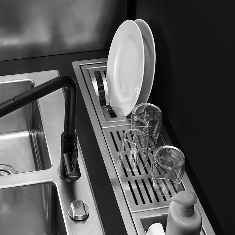 Stainless steel draining rack